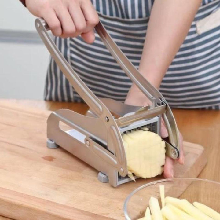 Stainless Steel French Fries and Potato Cutter with 2 Different Blades